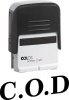 Colop C20 Self Inking Rubber Stamp - C.O.D. - Black Photo