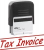 Colop C20 Self Inking Rubber Stamp - Tax Invoice - Red Ink Photo