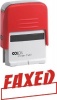 Colop C20 Self Inking Rubber Stamp - Faxed - Red Ink Photo