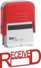 Colop C20 Self Inking Rubber Stamp - Received - Red Ink Photo