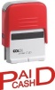 Colop C20 Self Inking Rubber Stamp - Paid Cash - Red Ink Photo