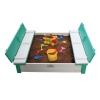 Just for Kids JFK Original 4 Seater Folding Sandpit Light Green Finish PVC Cover Photo