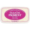 Tsukineko StazOn Pigment Ink Pad - Pink Cosmos Photo