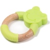 Bo Jungle Wood Teether Green Frog Photo