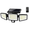 Lifespace 210 LED Solar Security Flood Light with Three Heads Photo