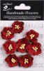 Little Birdie Butter Cup Paper Flowers - Cardinal Red Photo