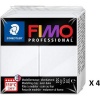 Fimo Professional Modelling Clay - White - Bulk pack Photo