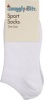 Glitzy Bitz Socks Unisex Sports White Pack Of 2 Photo