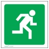 Tower Man Running Right Sign Photo