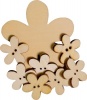 Dala Wooden Pieces - Assorted Flowers Photo